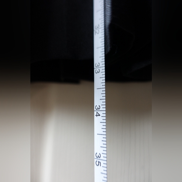 Wool Rallinati Black Wide Pleated Palazzo Pants - Picture 4 of 12